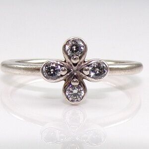 Authentic Pandora Four-Leaf Clover Ring
